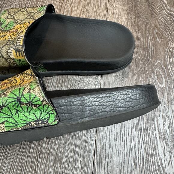 Gucci Slides Flip Flops Bengal Tiger Mens Size 6